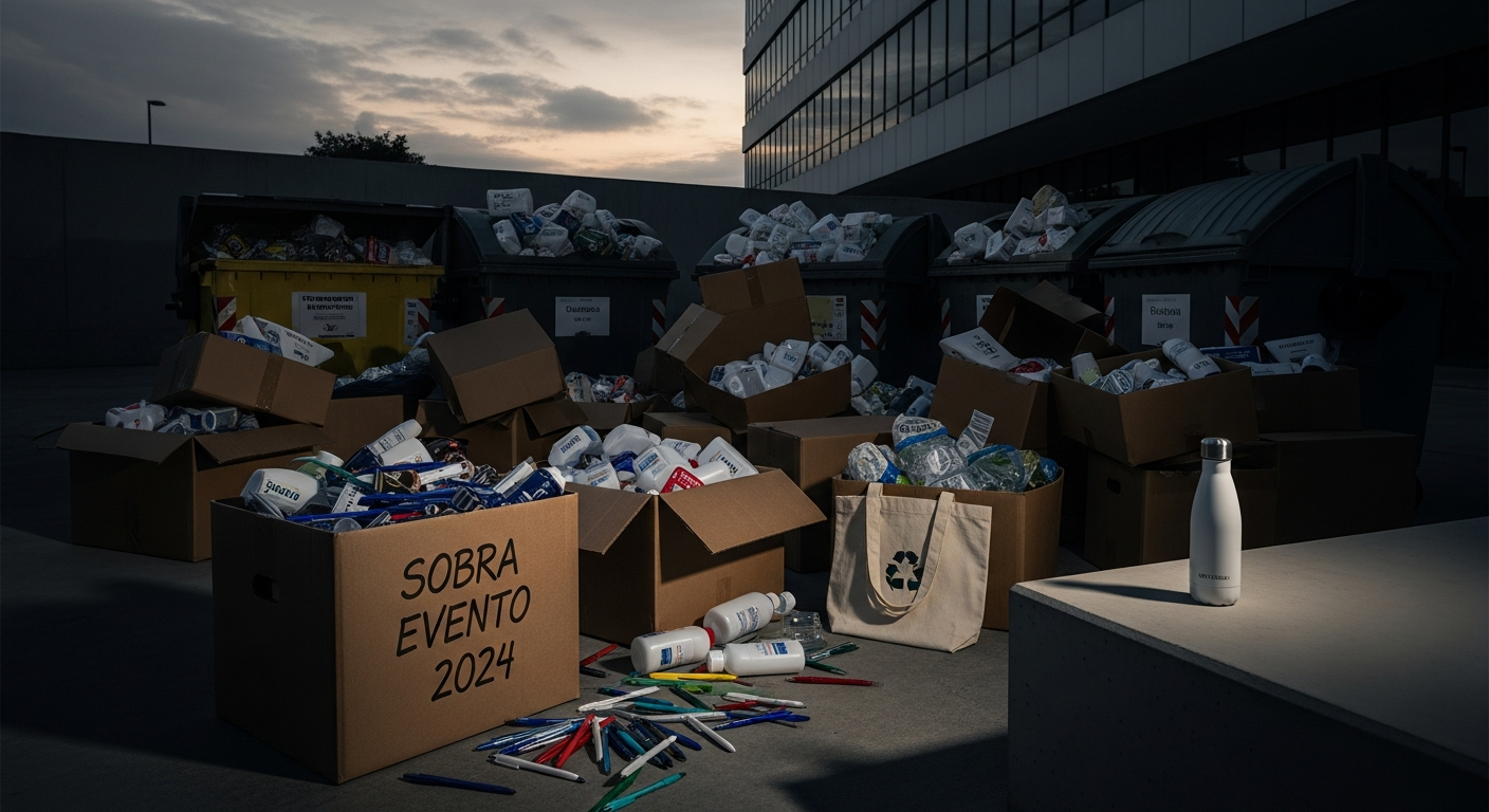 Sustentabilidade em brindes corporativos: quando a tecnologia reduz mais lixo que o selo verde